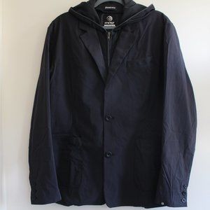 MPG x Betabrand Women's 2 in‎ 1 hoodie blazer with detachable hood Size Large